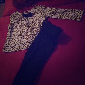 Cute top and bottom top 12M bottom 12-18M